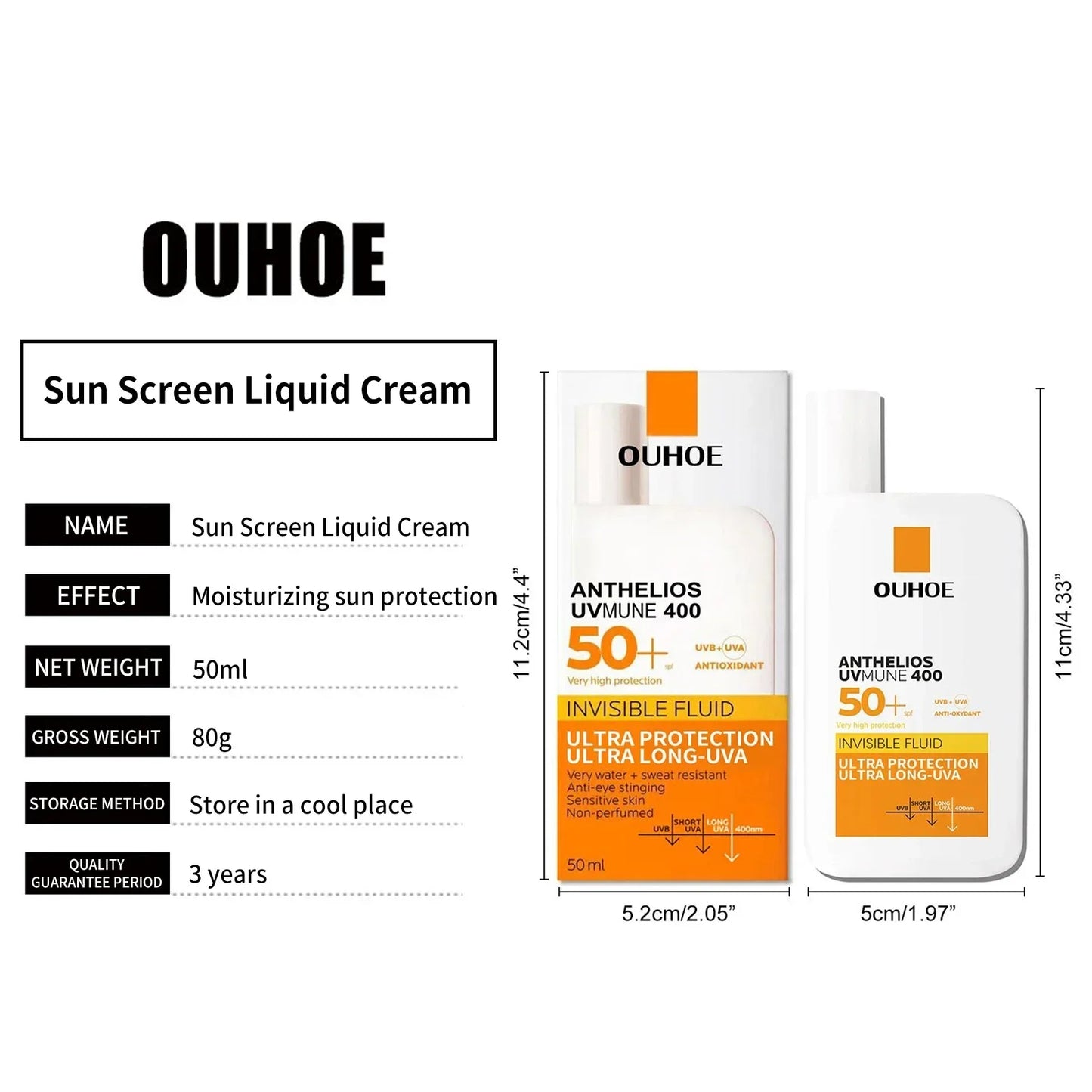 Facial Body Sunscreen Ultra SPF50+ UV Isolation Long Last Protection Whitening Moisturizing Oil Control Sunblock Anti Sun Cream