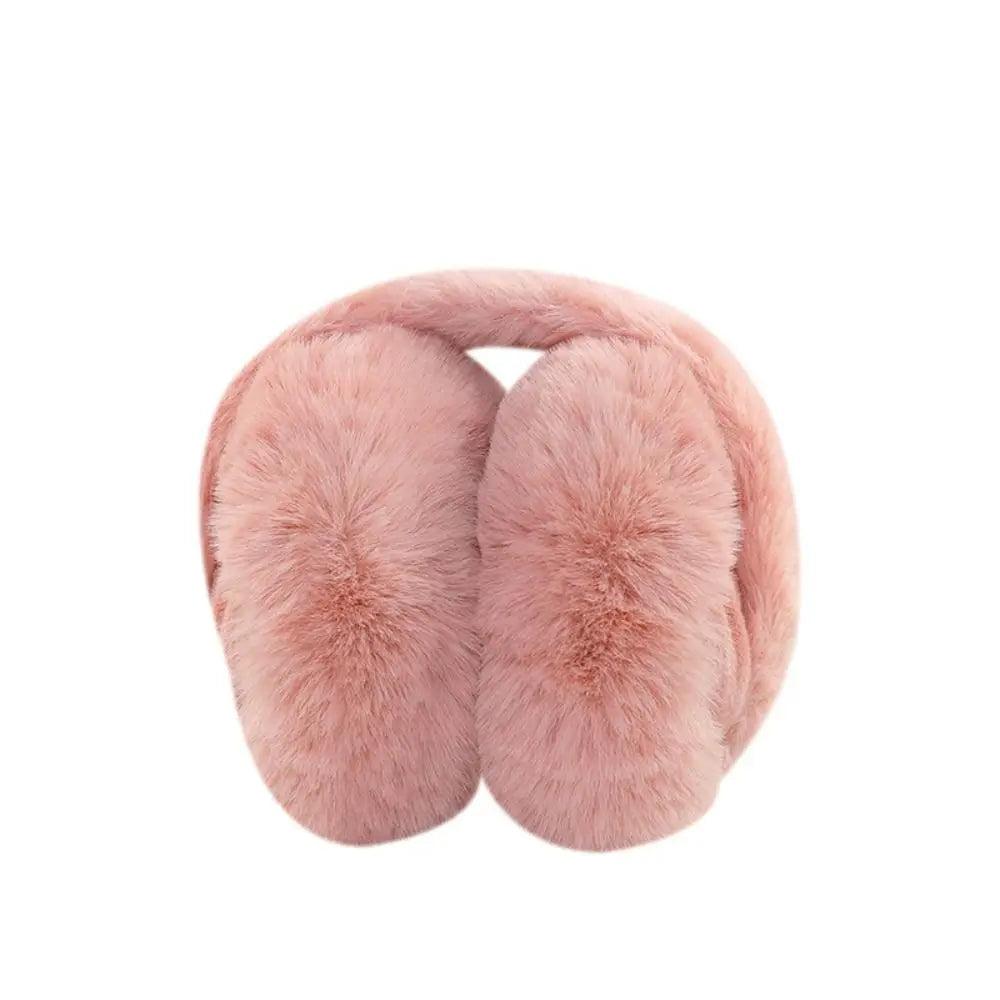 1PC Solid Color Soft Plush Ear Warmer Winter Warm Earmuffs Fashion  Ear Cover Outdoor Cold Protection Ear-Muffs Folding Earflap