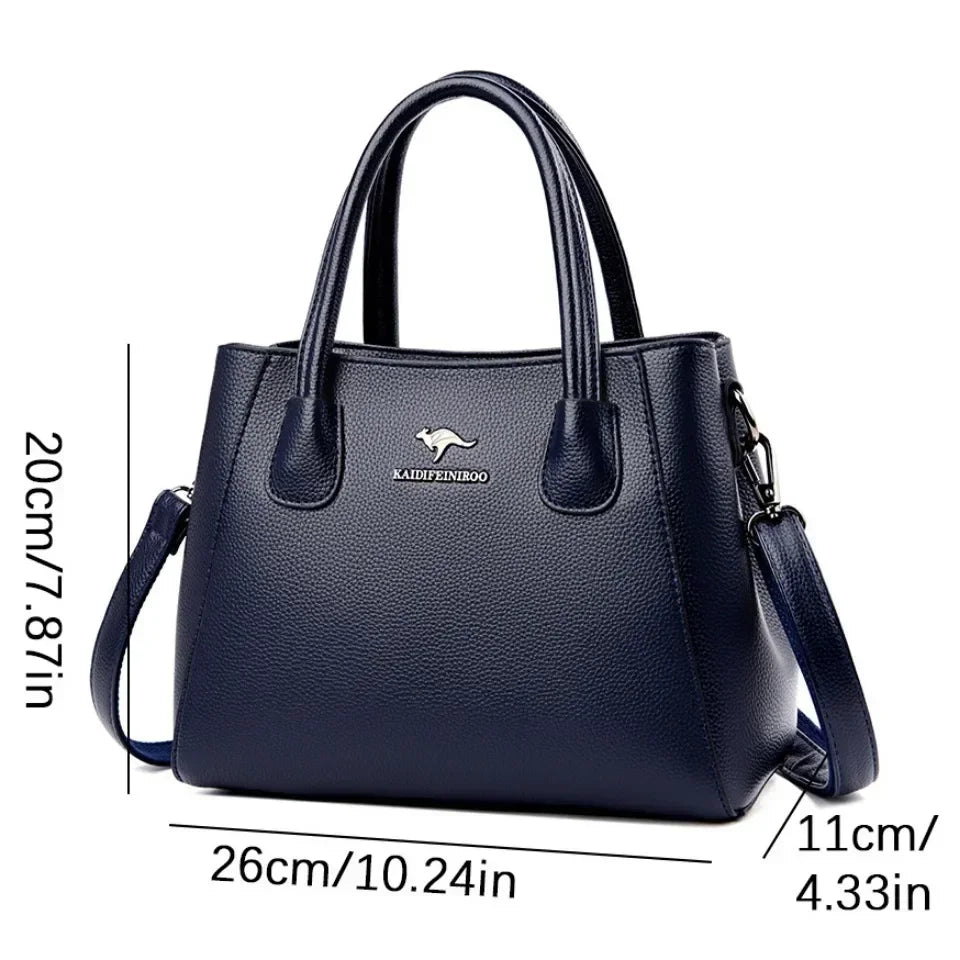 Real Women Soft Leather Shoulder Bags Luxury Women's Bag High Quality Ladies Handbag Fashion Female Messenger Bag Large Tote Sac