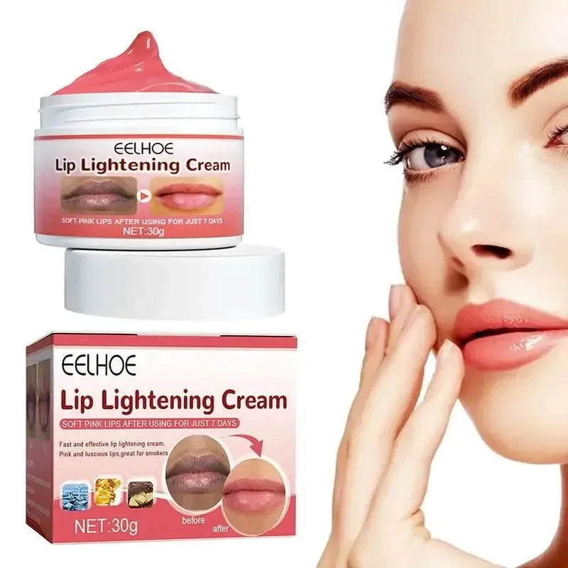 Lip Care Cream Black Dark Smoke Lip Removal Moisturizing Nourish Brighten Fade Lips Line Bleach Anti Crack Lip Lightening Cream