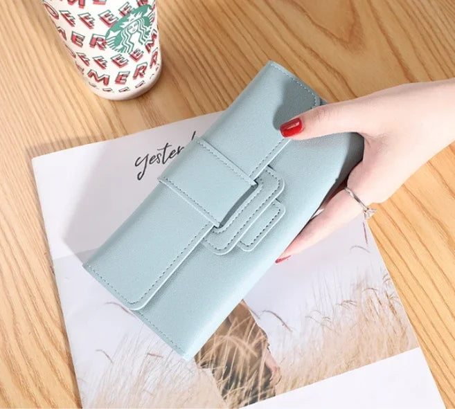 Women Wallet Cardholder Coin Purses Clutch Phone Credit Card Holder Ladies Luxury Large Capacity Leather Bag with Zipper