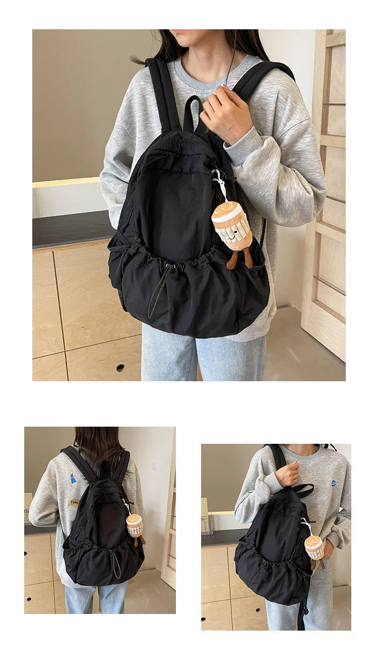 Fashion Nylon Backpack for Women Trendy Backpack for Girls Class Bags for Girl Back To School Bags Travel Bag Mochila Рюкзак Sac