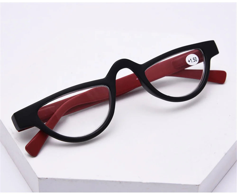 Ultralight Half Frame Reading Glasses Women Men Presbyopia Optical Eyeglasses Unisex Reading Eyewear Diopter +1.0to+3.5