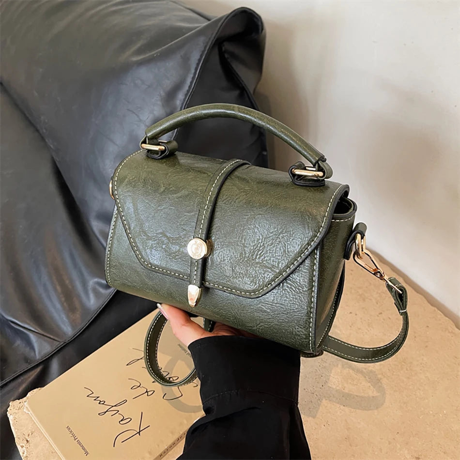 New High Quality Cowhide Women's Handbag Fashionable Casual Female Shoulder Bags Luxury Designer Girls Diagonal Straddle Bag Sac