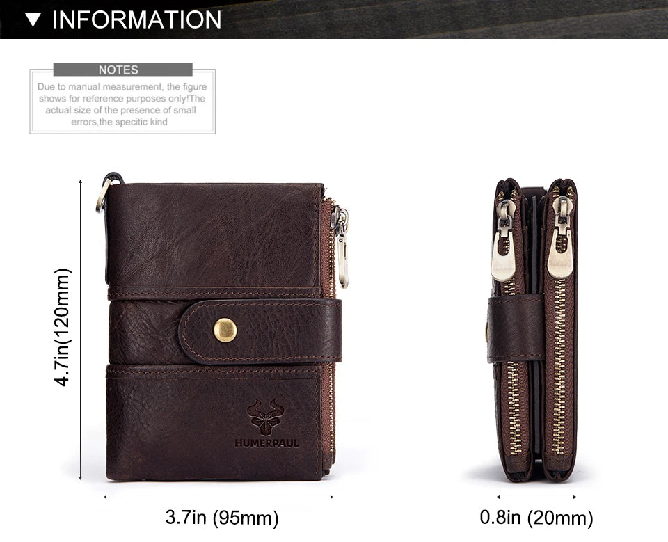 Genuine Leather Wallet Women Short RFID Anti-thef Card Holder Female Hasp Zipper Coin Purse High Quality Clutch Money Bag Portfe