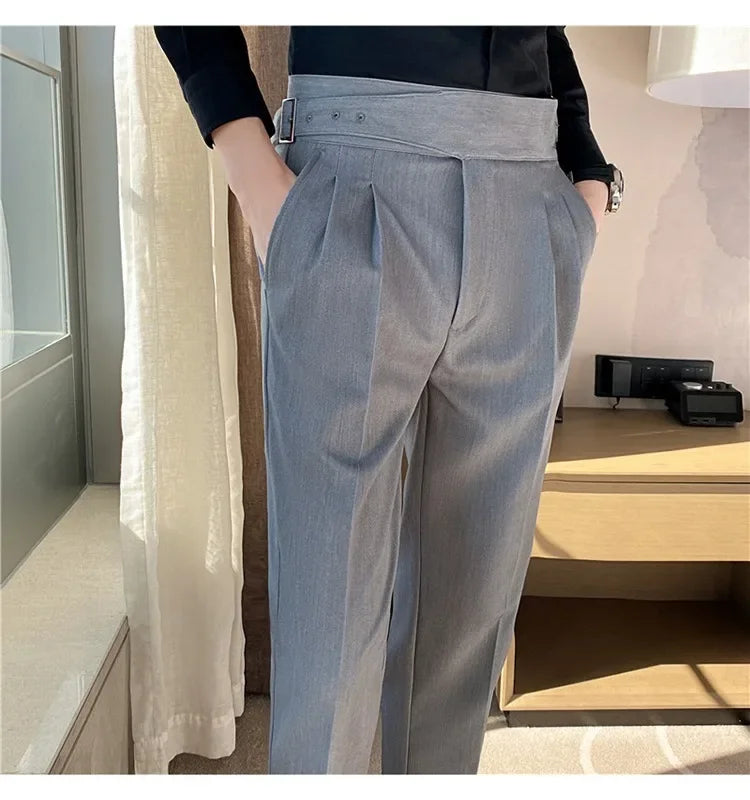 High-quality Nadors Men's Trousers Casual Business Formal Suit Pants High-waisted Slims Smooths Your Silhouette Cropped Pants