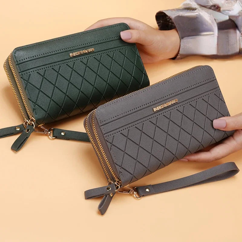 Long Women's Wallet Female Purses Tassel Coin Purse Card Holder Wallets Female Pu Leather Clutch Money Bag Pu Leather Wallet