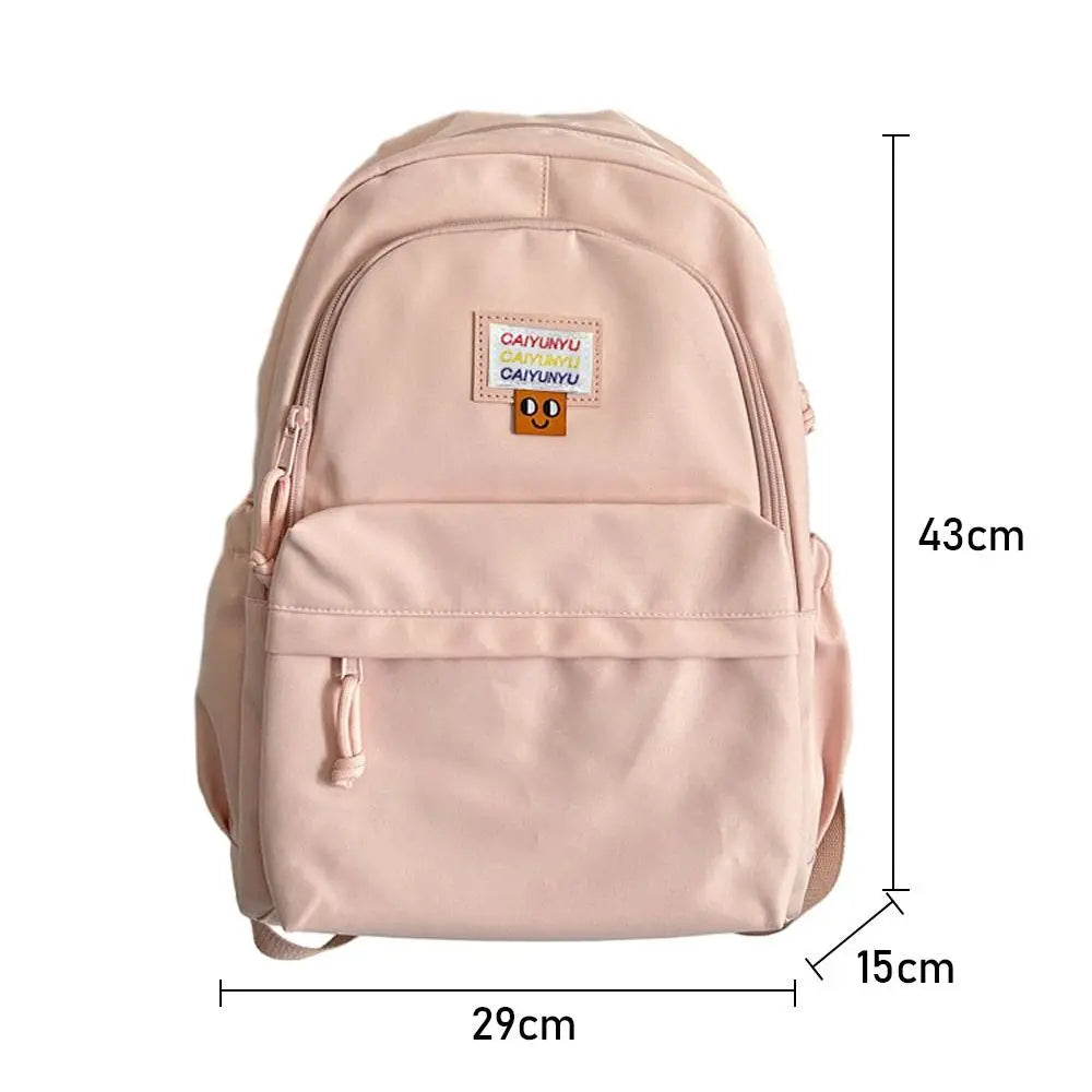 Large Capacity Backpack Durable Nylon Daily Schoolbags Travel Portable Shoulder Bag