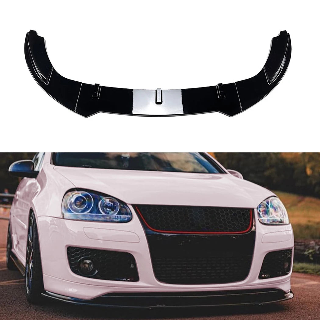 Front Bumper Lip Spoiler For VW Golf 5 Golf MK5 GTI Jetta MK5 GLI Car Front Bumper Protector Lower Blade Splitter Car Styling