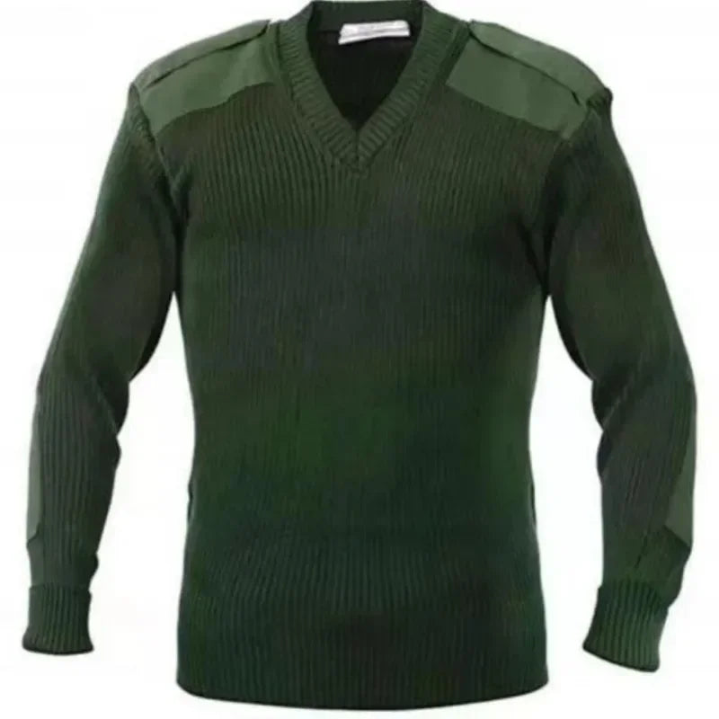 NOUVEAU M-3XL Pull Hommes Jersey Tricoté Pull Hiver Laine Patch Vintage Vert/bleu O/V-Cou Tricots Froid Jerséis Vêtements Pour Hommes