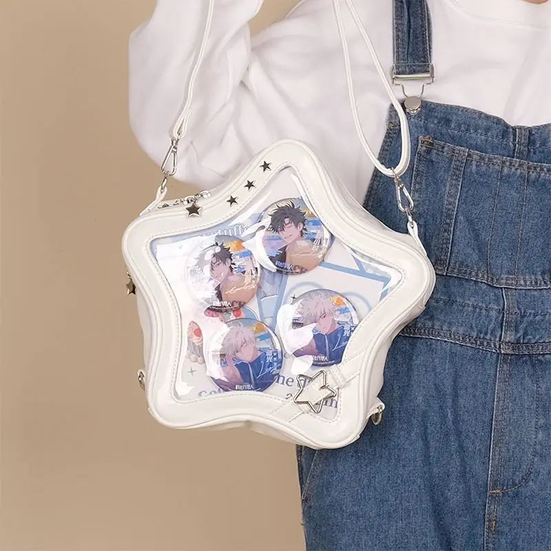 New Ita Bag Backpacks 2024 Popular Transparent School Bag for Women Sweet Chic Star Crossbody Bag Display Autumn Bolsa Сумка