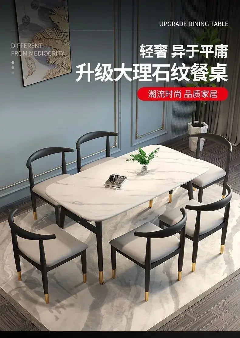 High Modern Luxury Dining Table Legs Metal Organizer Free Shipping Hallway Coffee Tables Nail Restaurant Mesa Comedor Furniture