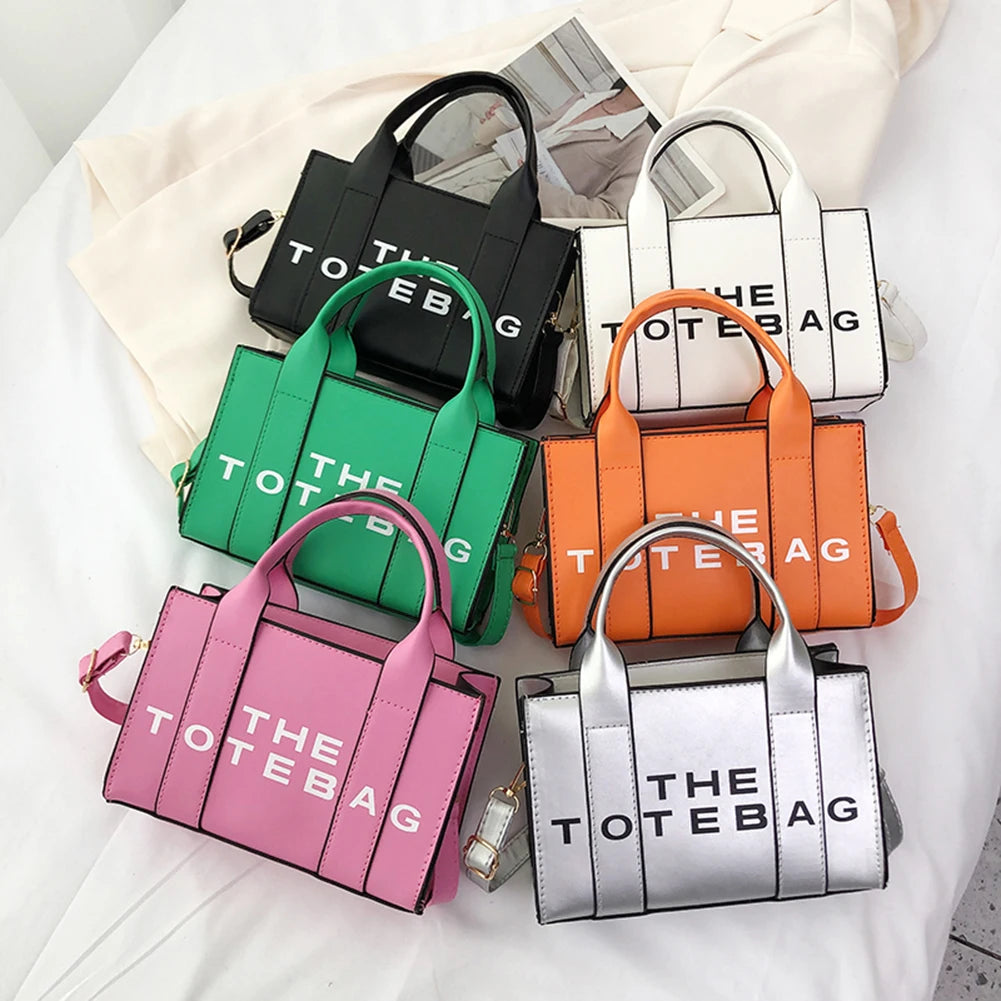 Women Tote Bag Luxury Designer Bag Tote Women Handbags Letter Shoulder Bags Soft PU Shopper Purses Crossbody Bags for Women