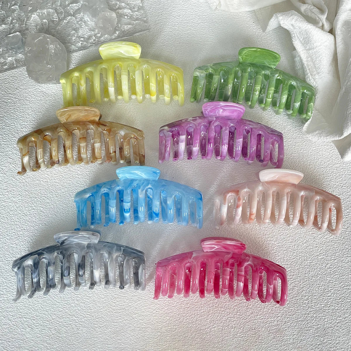 New Women Extra Large Hair Claw Clip Crab Barrette Girls Ponytail Hair Claws Bath Clip Fashion Hair Accessories Gift Headwear