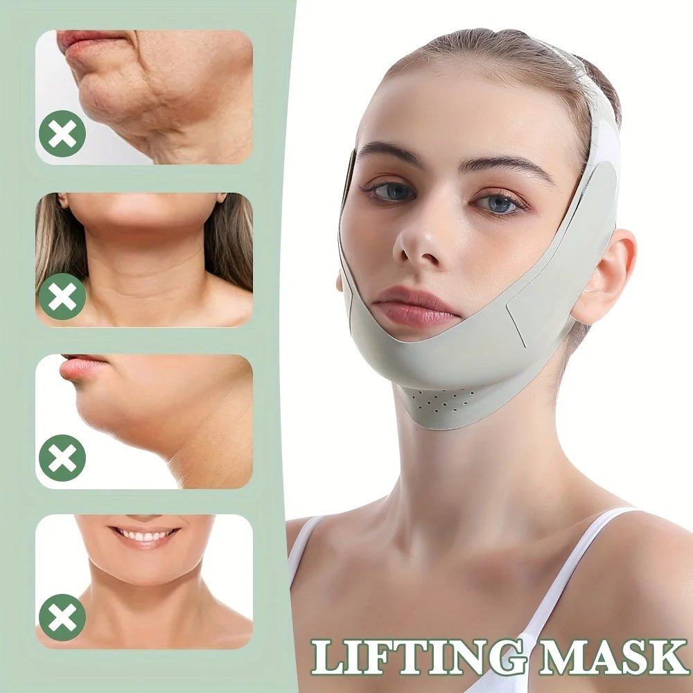 Bandage amincissant réutilisable pour le visage en V pour femmes, ceinture de levage du menton et des joues, sangle de massage du visage, soins de la peau, outils de beauté