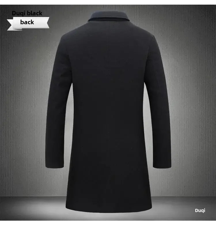 Manteau en laine2022 Nouveau trench-coat mi-long slim de style coréen pour hommes Usine de vente en gros de veste en laine