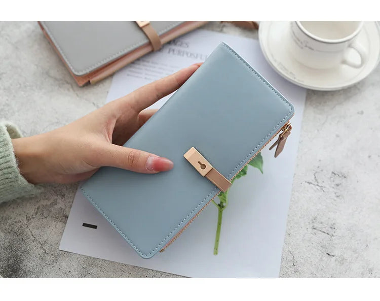 Long Women's Wallet Female Purses Tassel Coin Purse Card Holder Wallets Pu Leather Clutch Money Bag Purses Carteras Para Mujer