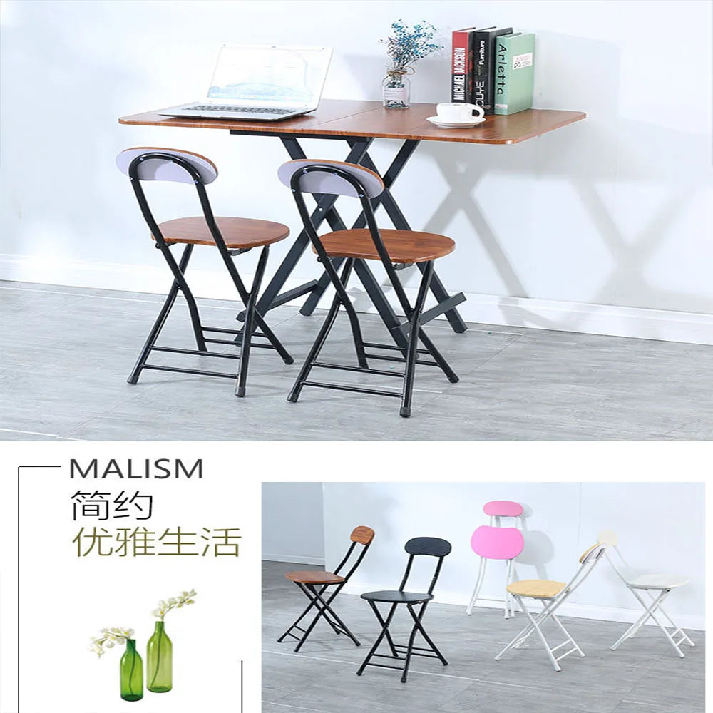 Portable Folding Table, Modern Minimalist Living Room Dining Table Set, Furniture, Solid Wood Dining Table Foldable Dining Table