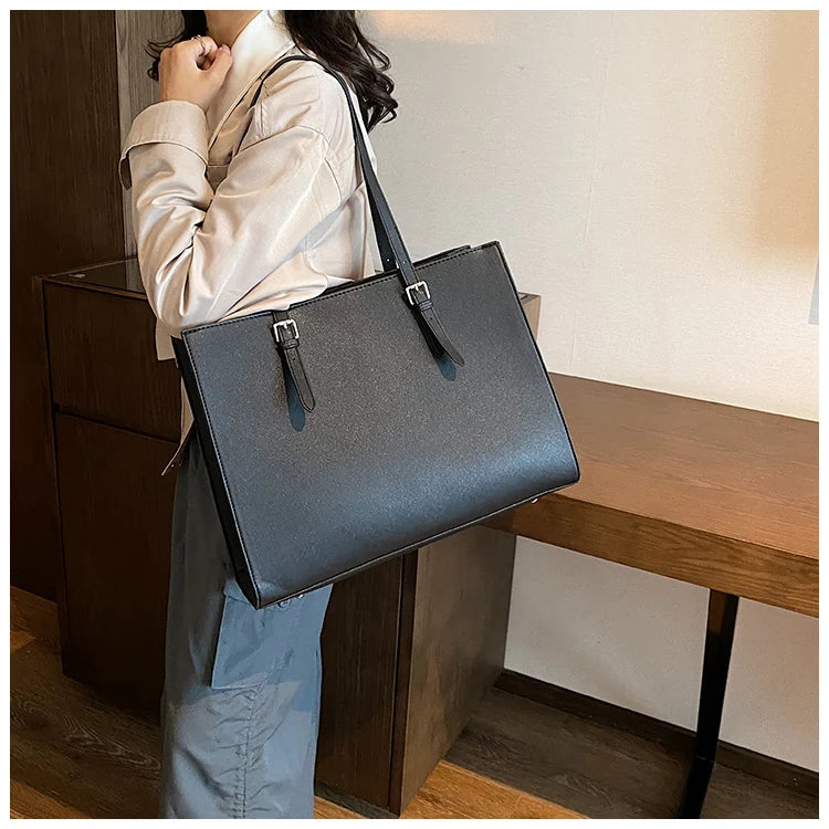 New Women Retro Tote Bags Messenger Handbag High Quality PU Leather Shoulder Bag Big Casual Crossbody Bag