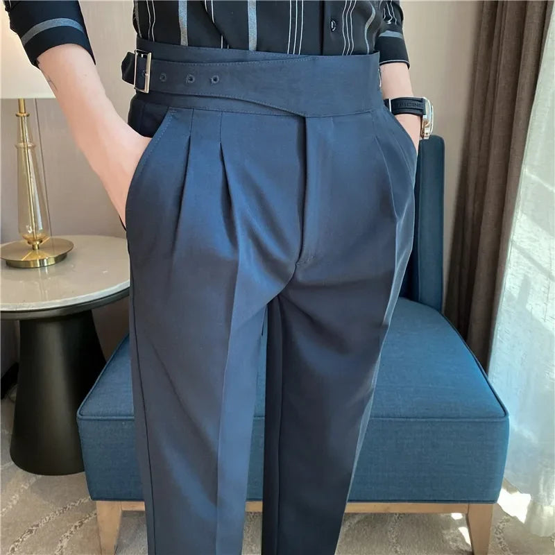 High-quality Nadors Men's Trousers Casual Business Formal Suit Pants High-waisted Slims Smooths Your Silhouette Cropped Pants