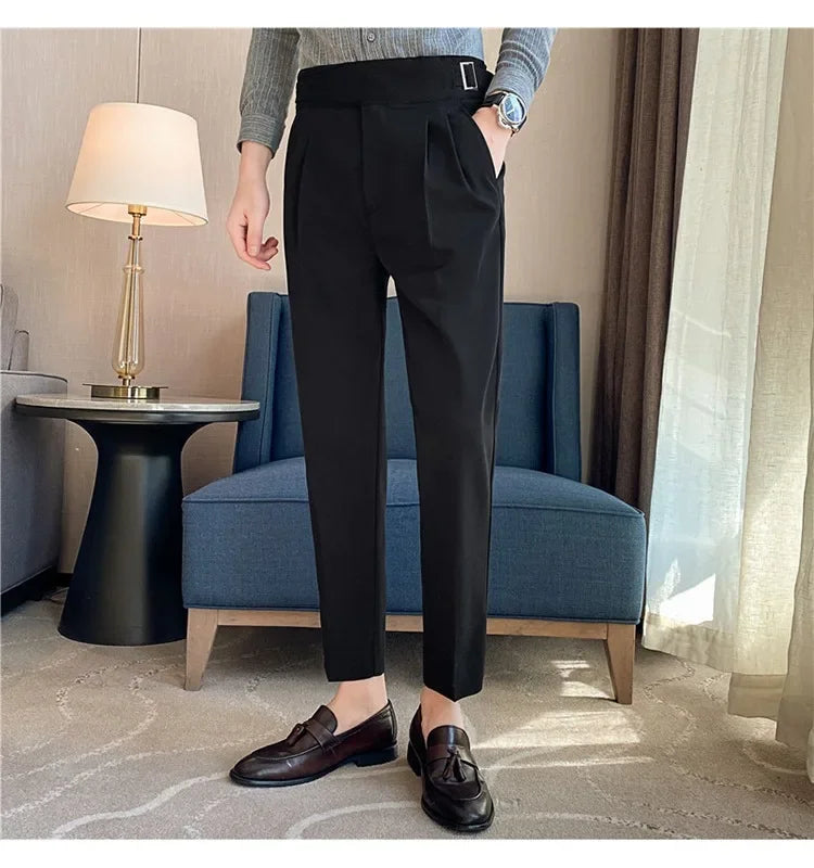 High-quality Nadors Men's Trousers Casual Business Formal Suit Pants High-waisted Slims Smooths Your Silhouette Cropped Pants