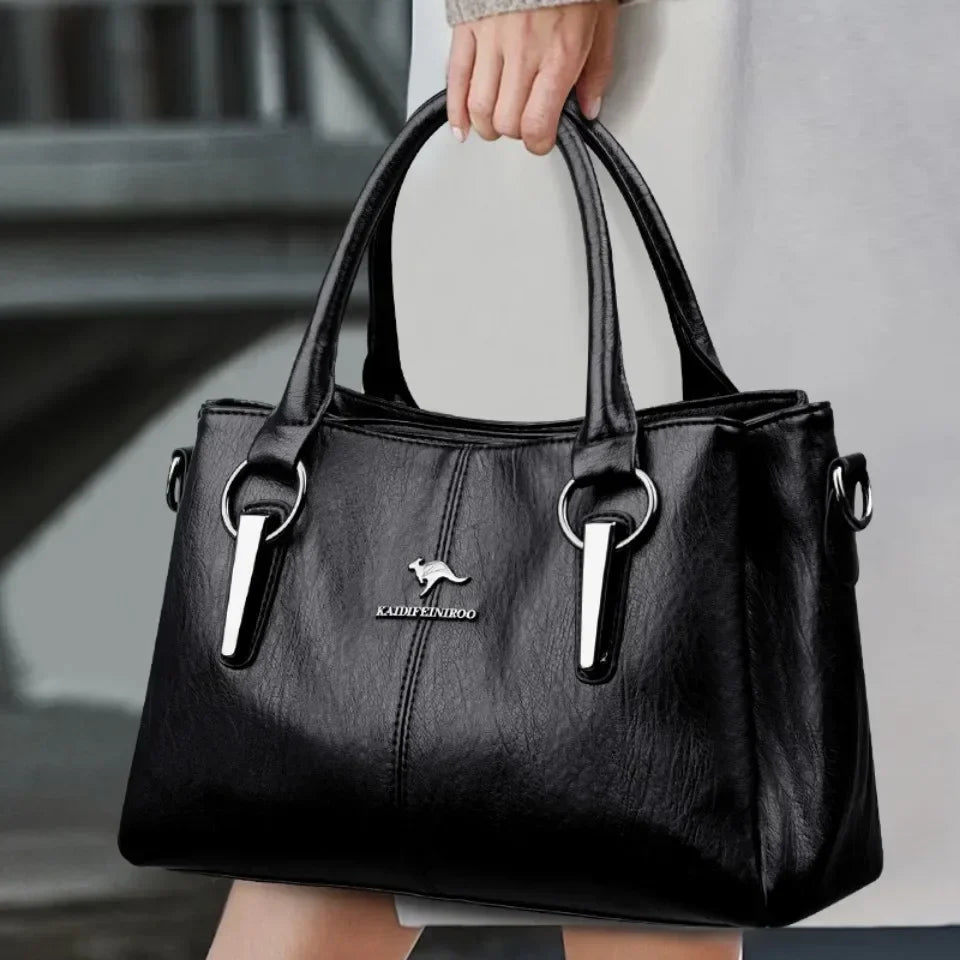 Real Women Soft Leather Shoulder Bags Luxury Women's Bag High Quality Ladies Handbag Fashion Female Messenger Bag Large Tote Sac