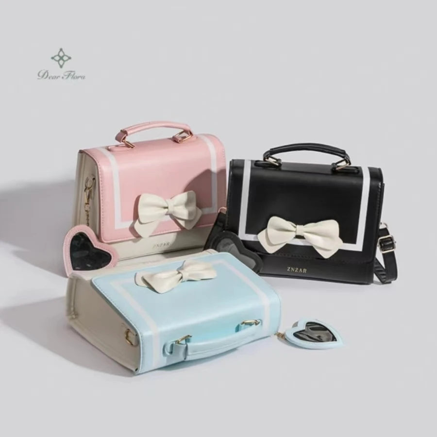 Sac à bandoulière transparent tendance pour femme, sac à main de style preppy japonais, sac à main tendance Kawaii JK polyvalent