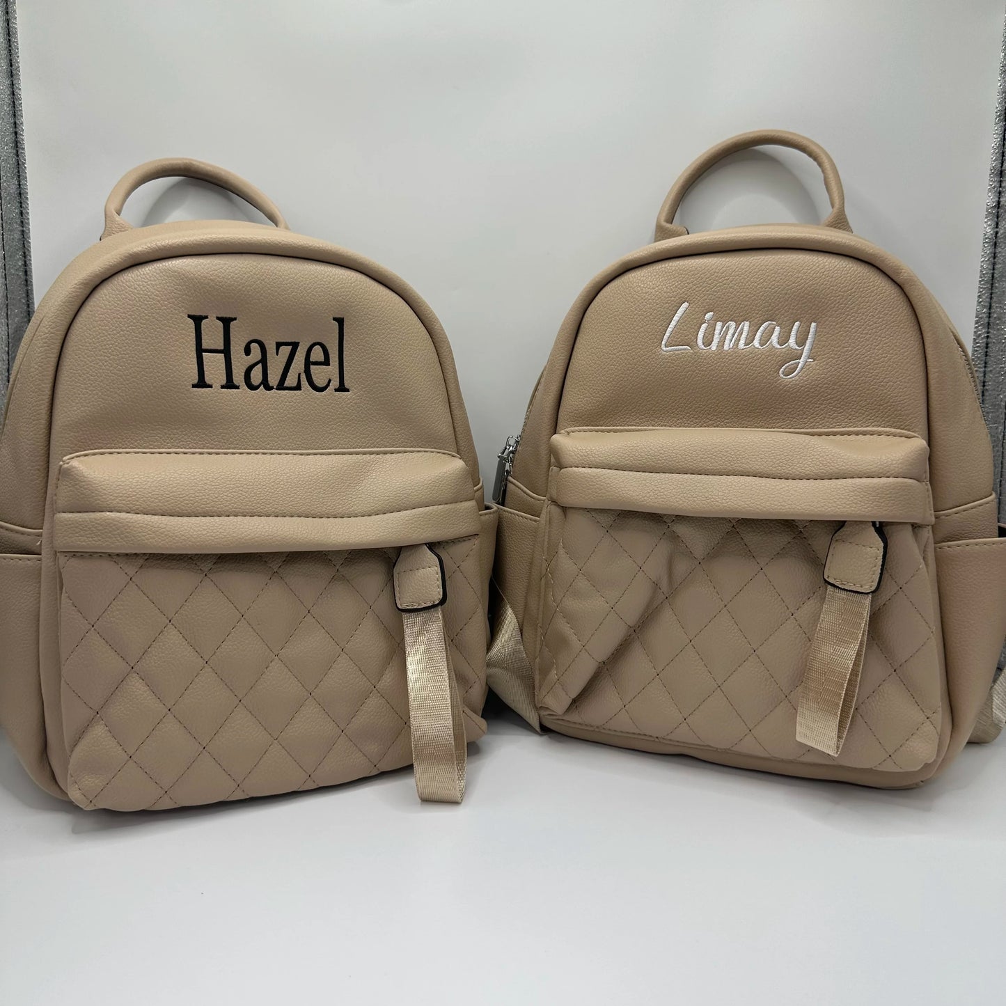 Custom Name PU Backpack for Women Personalized New Versatile Backpack Embroidered Any Name Ladies Gift Outdoor Leather Bags