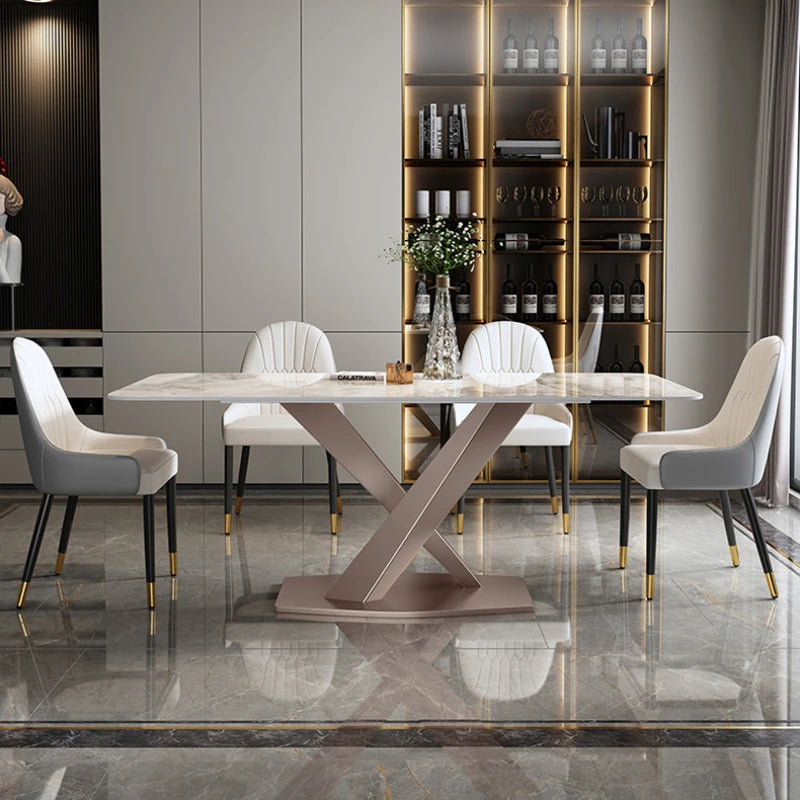 Entrance Table Marble Alternative Dining Room Set Breakfast Nook Coffee Living Furniture Games Modern Portable Muebles De Cocina