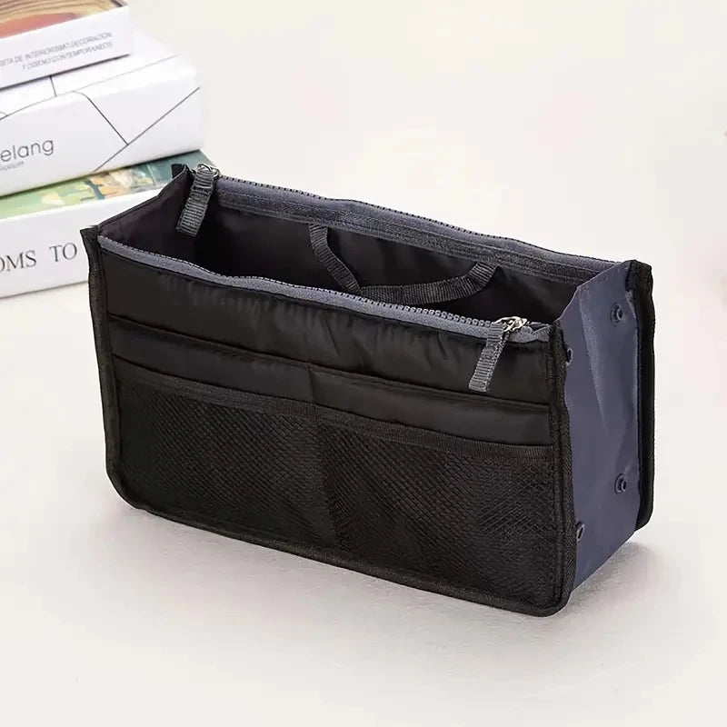 Organizer Insert Bag Women Nylon Travel Insert Organizer Handbag Purse Large liner Lady Makeup Cosmetic Bag Cheap Female Tote