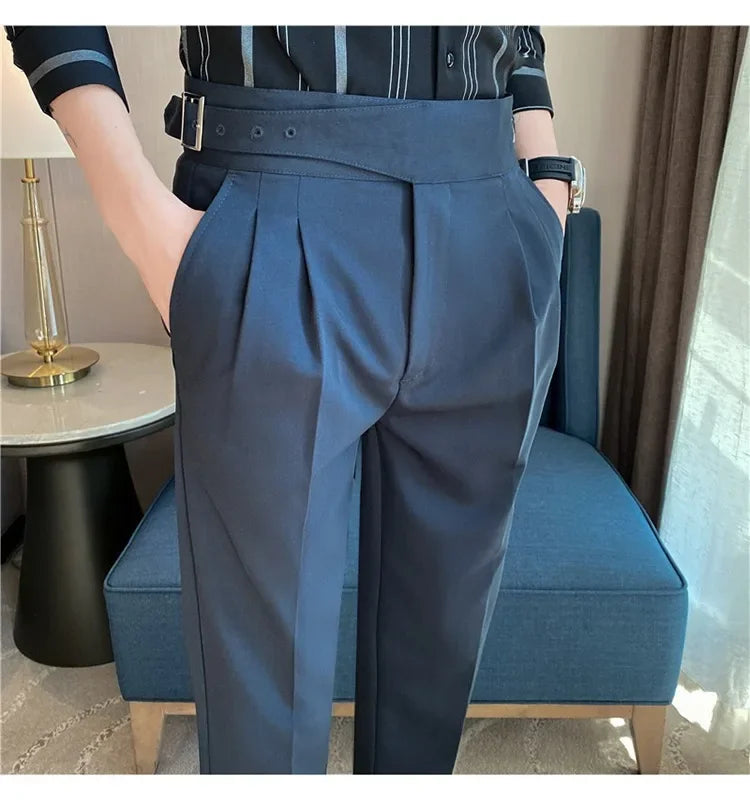 High-quality Nadors Men's Trousers Casual Business Formal Suit Pants High-waisted Slims Smooths Your Silhouette Cropped Pants