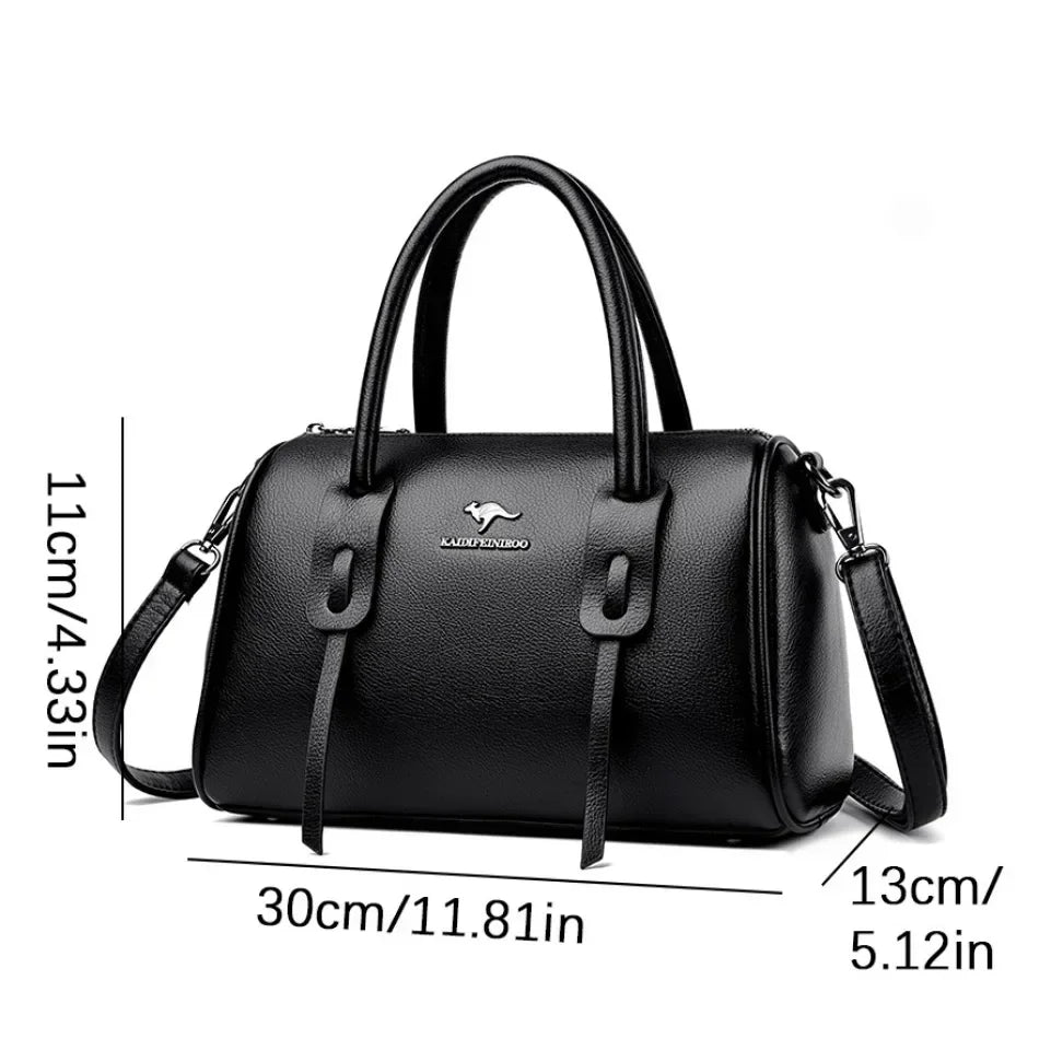 Real Women Soft Leather Shoulder Bags Luxury Women's Bag High Quality Ladies Handbag Fashion Female Messenger Bag Large Tote Sac