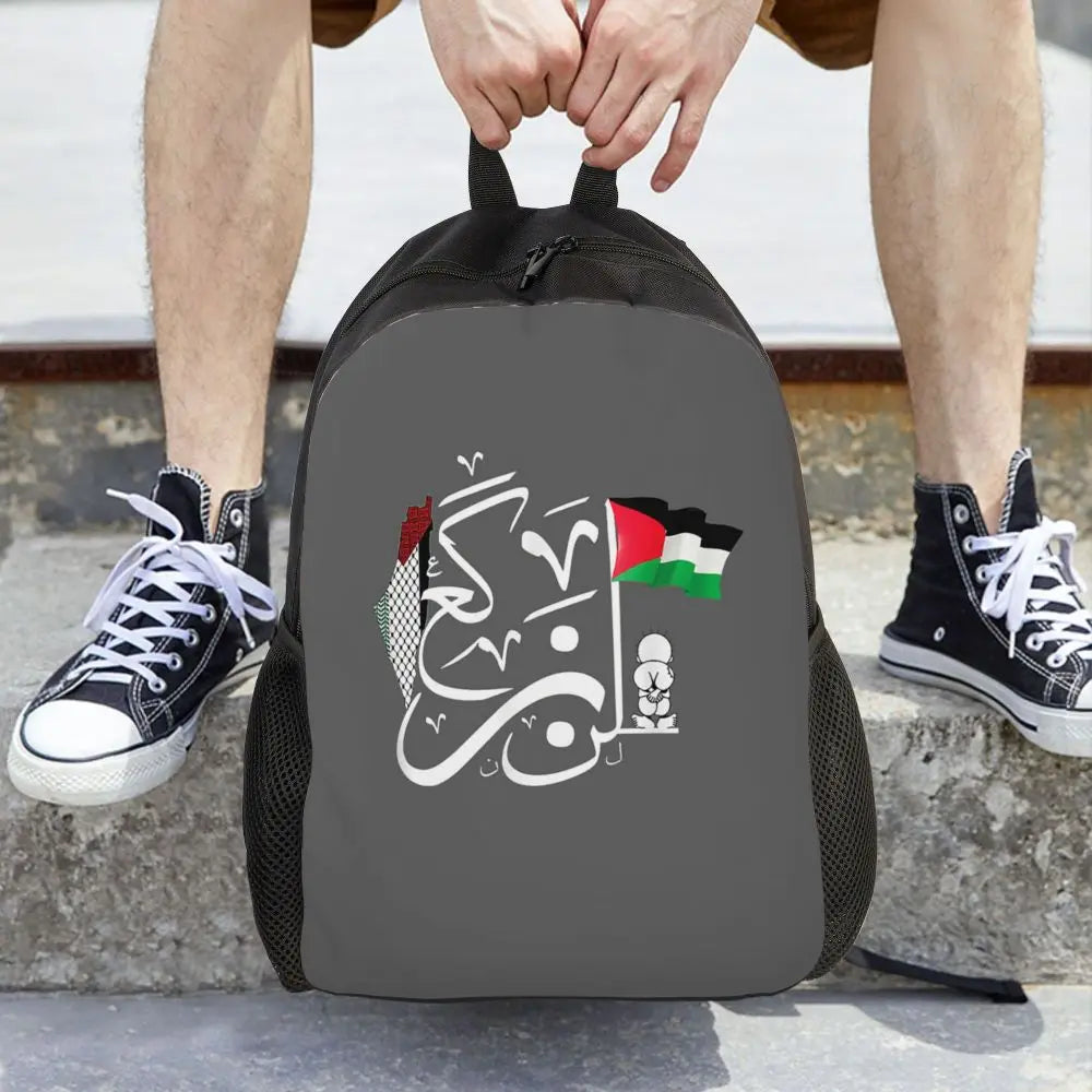 Custom Palestinians Keffiyeh Pattern Backpack for Women Men Waterproof College School Tradition Bag Print Bookbags