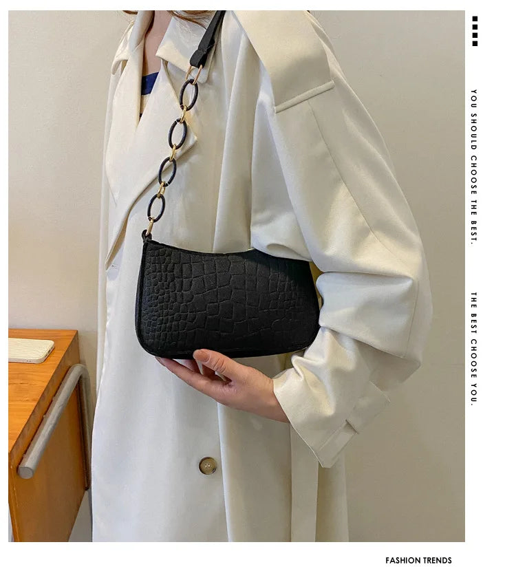 Fashion Felt Shoulder Bags for Women Women's Subaxillary Bag Design Advanced Texture Armpit Handbags Purses Crescent Saddle Bag