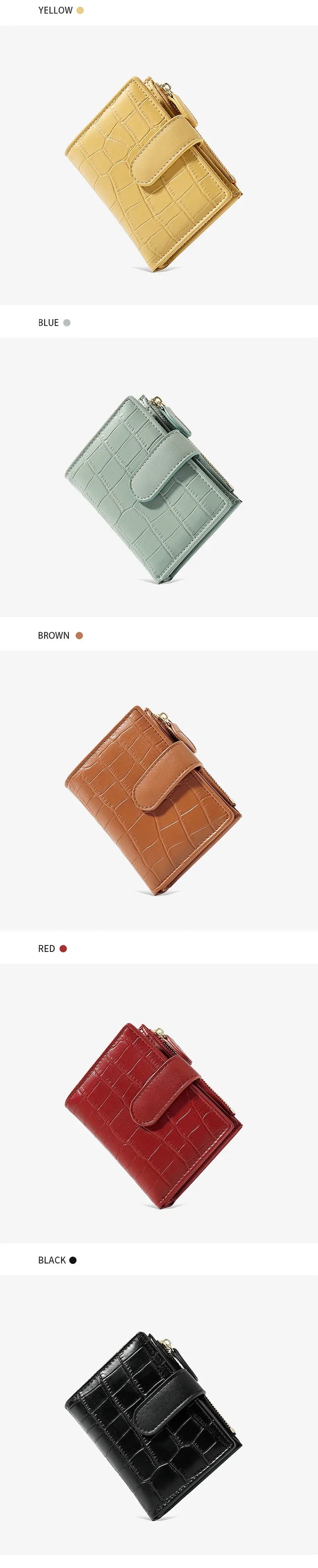 Women Stone Pattern Small Wallets PU Leather Coin Pures Ladies Popular Card Holder Mini New Design Standard Purses for Women