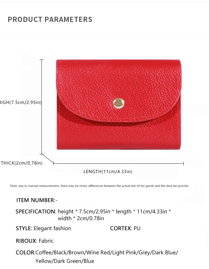 Practical Women's Small Card Wallet Simple and Fashionable Small Card Bag School Girls' Coin Wallet