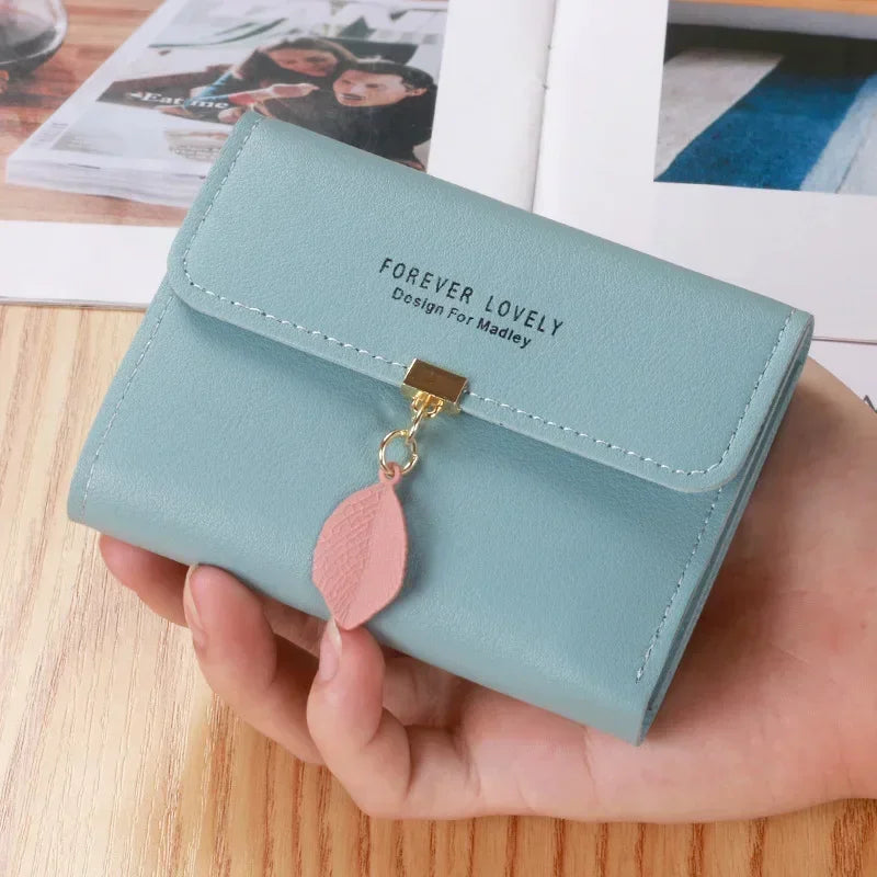 Fashion Short Women Wallet PU Leather Women Luxury Tassels Wallet Hasp Small Wallet Trend Coin Purse Ladies Card Holder Monedero