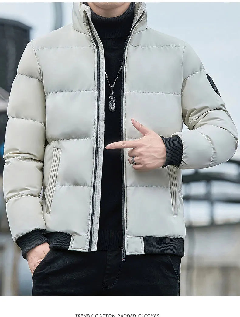 Veste et manteau d'hiver pour hommes Manteau en coton 2024 Nouvelle veste parka Parka homme coupe-vent épaisse et chaude taille européenne M-5XL