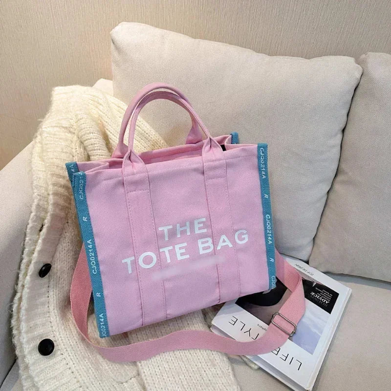 New Tote Bag Women's Fashion Fashionable Yankee Letter Handbag Foreign Trade Vintage Bags Side Single Shoulder Crossbody Bag