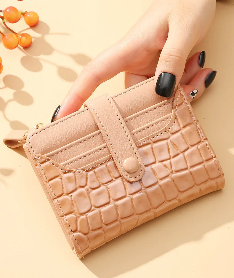 Women Short Wallet Small Fashion Luxury Brand Leather Purse Ladies Card Bag for Women Clutch Female Purse Money Clip Wallet 2023