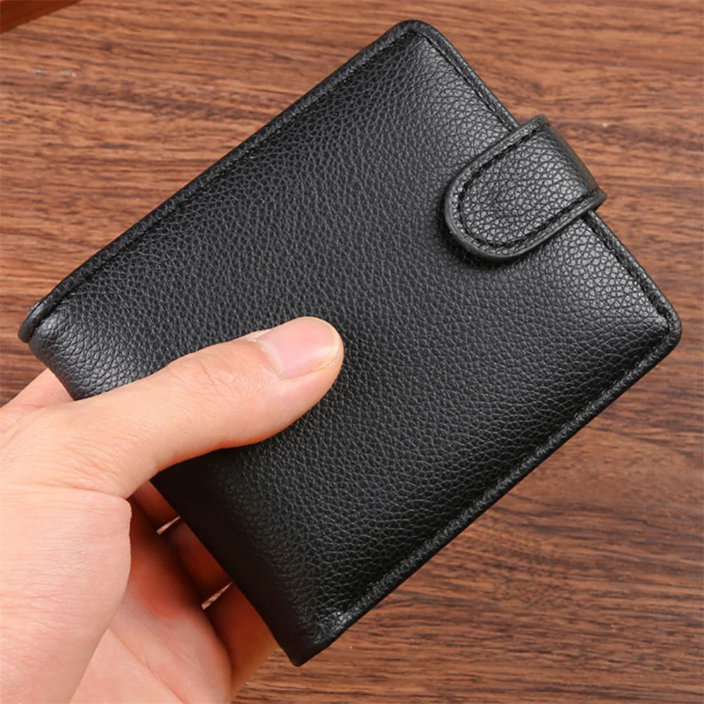 Vintage Leather Mens Wallets Cow Leather Solid Sample Style Zipper&Hasp Purse Card Holders Famous Brand High Quality Male Wallet