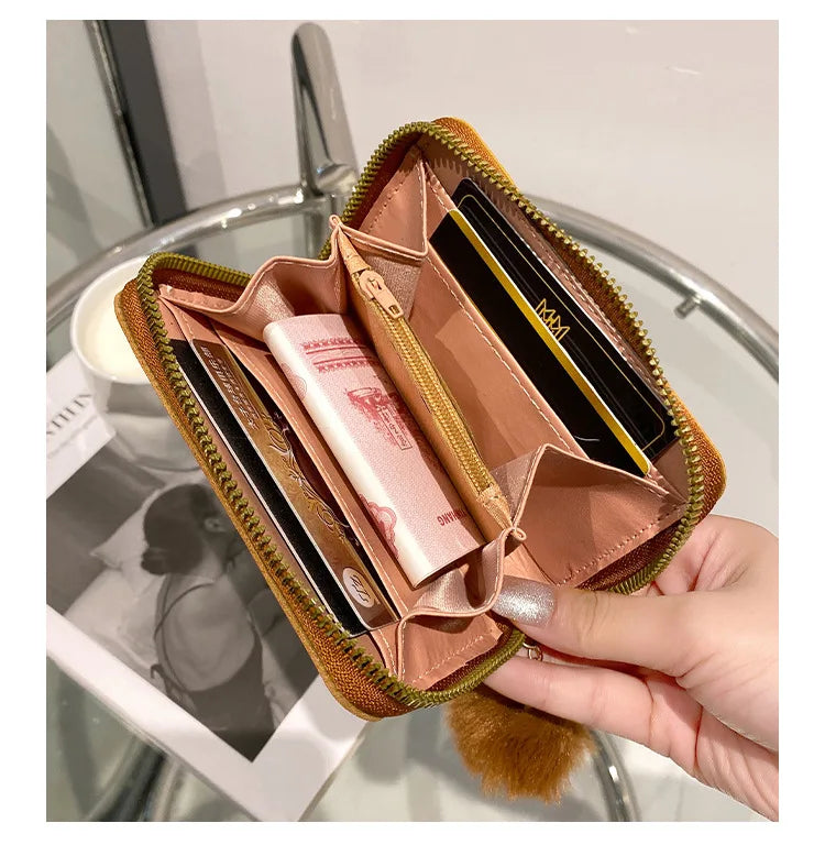 Women Short Wallet Many Department Ladies Cute Small Clutch Ladies Money Coin Card Holders Purse Female Wallets