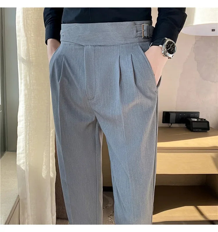 High-quality Nadors Men's Trousers Casual Business Formal Suit Pants High-waisted Slims Smooths Your Silhouette Cropped Pants