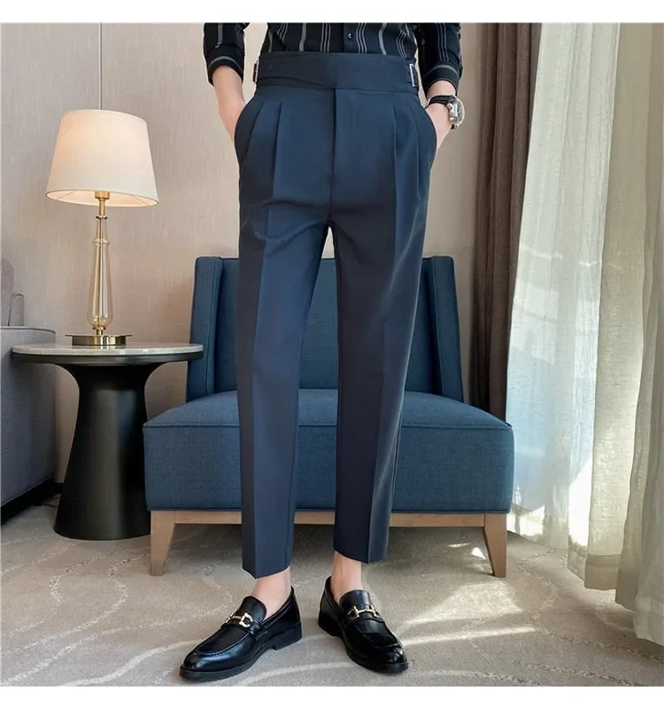 High-quality Nadors Men's Trousers Casual Business Formal Suit Pants High-waisted Slims Smooths Your Silhouette Cropped Pants