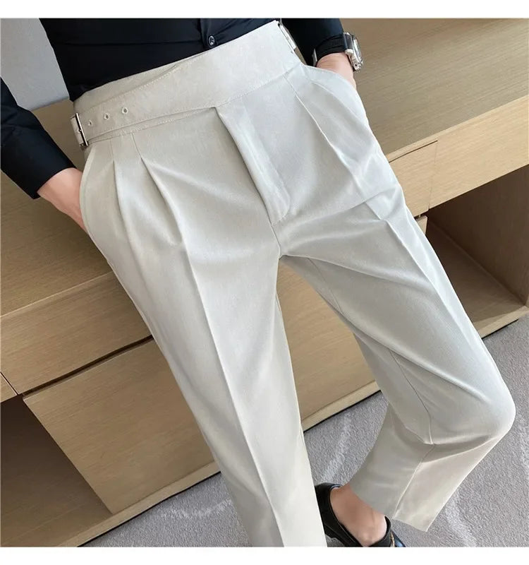 High-quality Nadors Men's Trousers Casual Business Formal Suit Pants High-waisted Slims Smooths Your Silhouette Cropped Pants