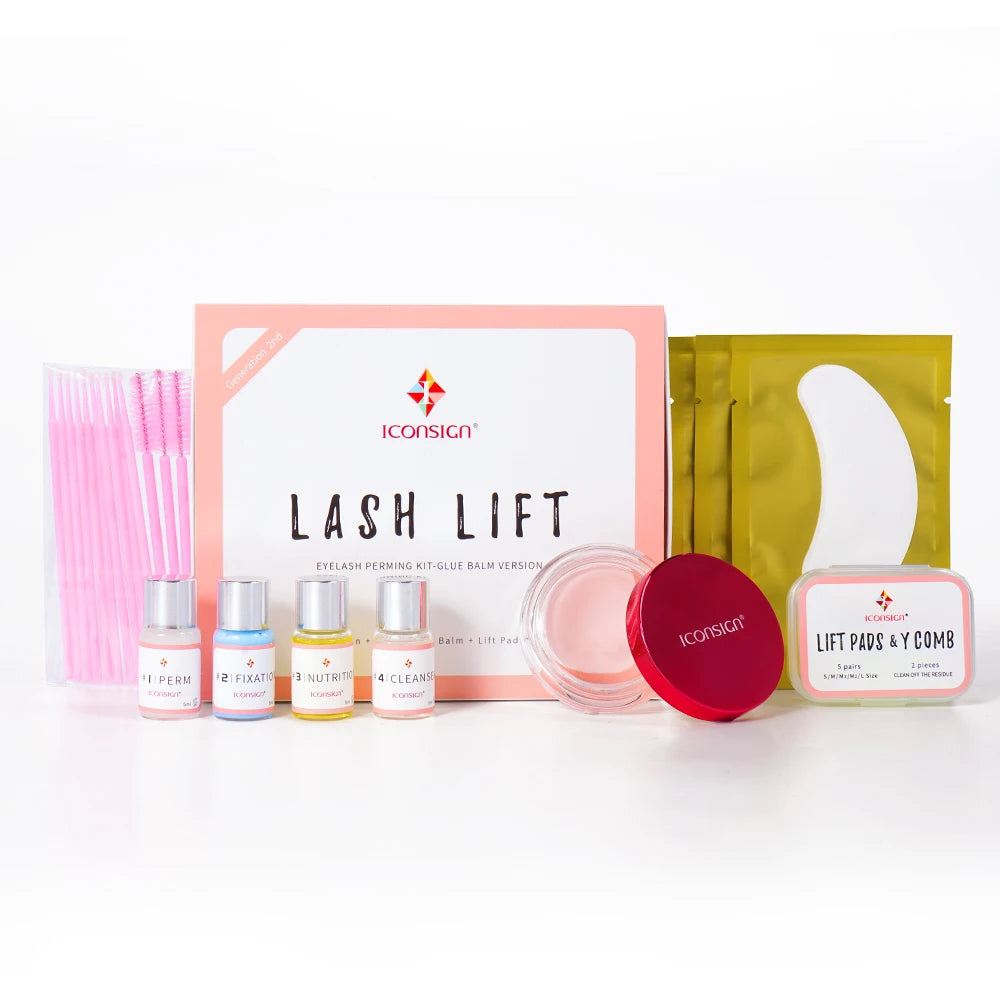 ICONSIGN Glue Balm Lash Lift Kit Eyelash Perming Kit Enhancer Curling Eye Lash Lifting For 30 to 45 Days Make Up Tools