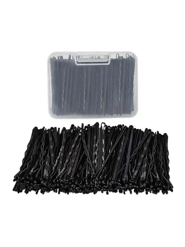 100/50pcs Black Straight Line Hair Clip U-shaped Needle Lady Hairpins Curly Wavy Grips Women Bobby Pins Styling Hair Accessories