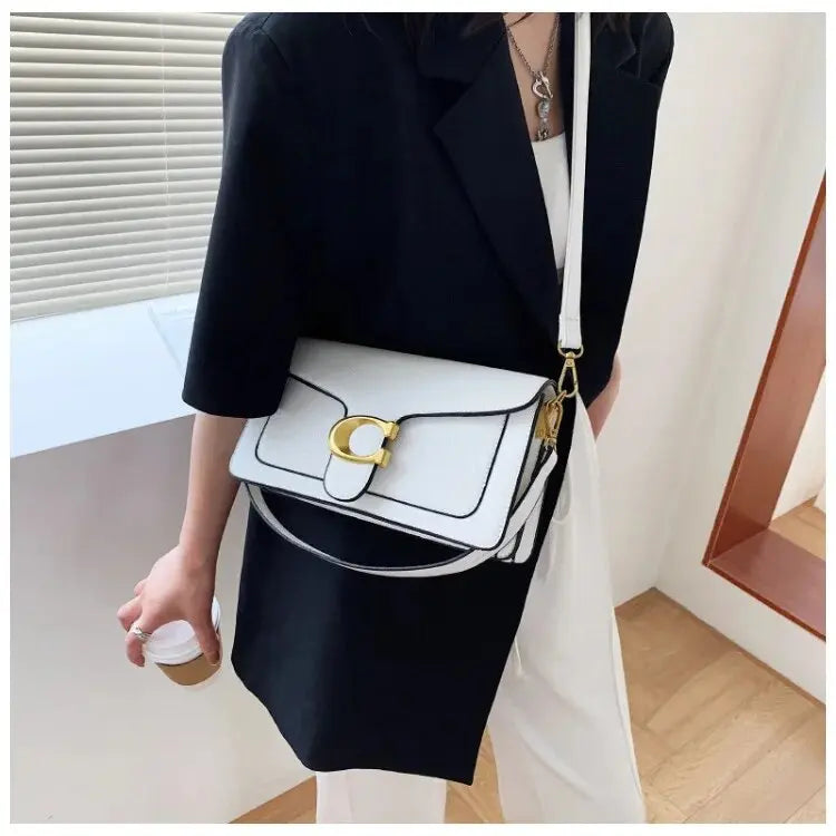 Fashionable Caviar Small Square Bag Diagonal Cross Shoulder Messenger Bag Adjustable Pu Leather Female Tote Bag Womens Handbag