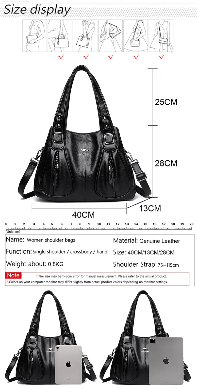 Luxury Handbags Women Bags Designer Large Capacity Crossbody Bags For Women 2023 New Shoulder Bag Real Leather Handbag Tote Bag