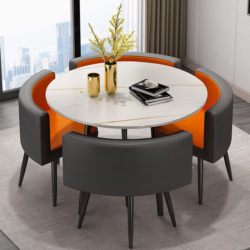 Nordic Lounge Dining Room Sets Luxury Apartment Simple Mobile Dining Room Sets Accent Modern Esstisch Minimalist Furnitures